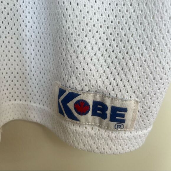Kobe Sportswear Canada RARE Vintage Hockey Jersey Becker 16 Dirt Knap White XXL - Picture 5 of 11